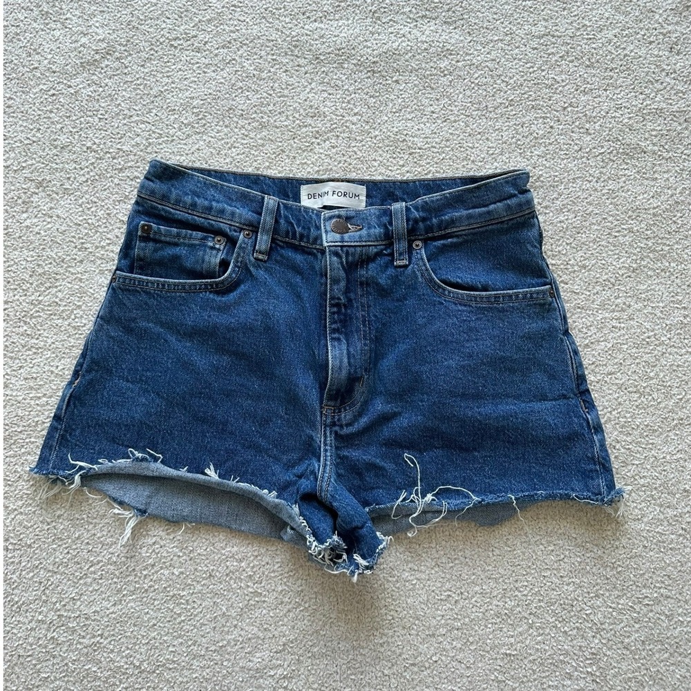 Aritzia Women's Denim Forum Jodie High-Rise Denim Short Size 28